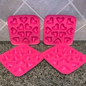 Hot Pink Heart Ice Cube Molds 💕